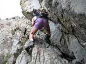 Da Carona al Pizzo del Becco (2507 m.) per via ferrata, con discesa dal Passo di Sardegnana, Lago Colombo e Laghi Gemelli il 25 agosto 2009 -  FOTOGALLERY